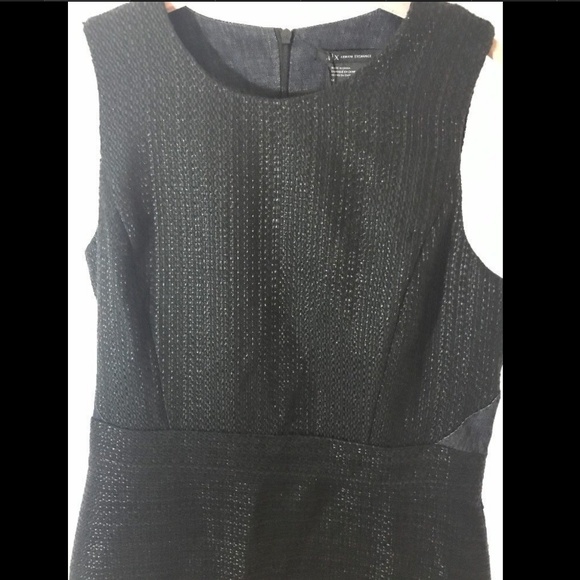 NEW A|X Armani Exchange Pieced‎ Tweed Dress Blue/Black [SZ 12 ] - Picture 4 of 8